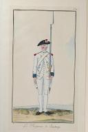 Nicolas Hoffmann, Régiment d'Infanterie (Saintonge), au règlement de 1786.