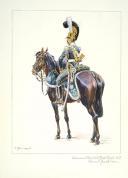 Photo 1 : Chasseur en grande tenue des Chasseurs à cheval de la Garde Royale, 1817.