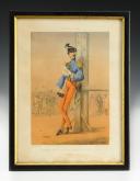 DRANER - OFFICER OF THE LANCERS OF THE IMPERIAL GUARD IN SMALL DRESS, 1863, Second Empire: Lithograph. 18545-19