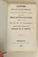 Photo 1 : Cl BOUCHER – commandant le 10ème Régiment de Ligne – lettre au rédacteur " De la Revue militaire