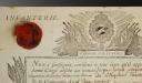 Infanterie. Régiment de la Couronne. CONGÉ MILITAIRE ABSOLU DÉLIVRÉ À JACQUES JOSEPH PLUQUAIN, tambour major de la Compagnie de l'Etat-major au Régiment de la Couronne, 19 mars 1784. 18908-7