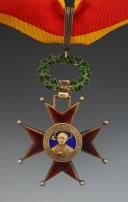 CROIX DE CHEVALIER DE L'ORDRE DE SAINT GRÉGOIRE LE GRAND, ORDRE DU SAINT SIÈGE, À TITRE MILITAIRE, second type. XXème siècle. 33992