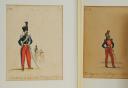 Photo 2 : QUATRE GOUACHES NON SIGNÉES : Cavalerie de la Monarchie de Juillet. Époque fin XIXème siècle. 28282-5