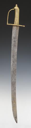 Photo 2 : INFANTRY SWORD OF A REGIMENT OF FOOT GRENADIERS, called a briquet, model 1776, from the Revolution. 28801