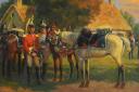 Photo 2 : LUCIEN ROUSSELOT - 4th CUIRASSIER REGIMENT FIRST EMPIRE: Oil on cardboard, 20th century. 33188