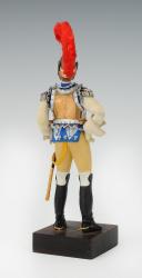 Photo 3 : MARCEL RIFFET - FIRST EMPIRE CARABINIER OFFICER: dressed figurine, 20th century. 26435