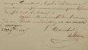 Photo 3 : Royal Guard, 1815. SIGNED LETTER FROM MARSHAL DUC DE BELLUNE, ADDRESSED TO THE DUKE OF FELTRE, Minister of War, November 28, 1815. 18999-5