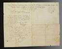 Photo 3 : Infanterie. Régiment de la Couronne. CONGÉ MILITAIRE ABSOLU DÉLIVRÉ À JACQUES JOSEPH PLUQUAIN, tambour major de la Compagnie de l'Etat-major au Régiment de la Couronne, 19 mars 1784. 18908-7