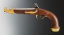Photo 4 : PISTOLET DES GARDES DU CORPS DU ROI, premier type, modèle 1814-1815, Restauration. 30410