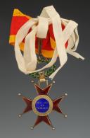 Photo 4 : CROIX DE CHEVALIER DE L'ORDRE DE SAINT GRÉGOIRE LE GRAND, ORDRE DU SAINT SIÈGE, À TITRE MILITAIRE, second type. XXème siècle. 33992