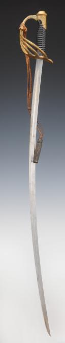 Photo 8 : LIGHT CAVALRY OFFICER'S SABER, type 1822, Third Republic, circa 1914-1940. 29159