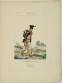 Photo 1 : GENTY : TROUPES RUSSES, PLANCHE 15, GRENADIER EN CAMPAGNE  -  TROUPES DE LIGNE, 1815.