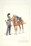 Photo 1 : Brigadier en petite tenue de service des Chasseurs à cheval de la Garde Royale, 1816.