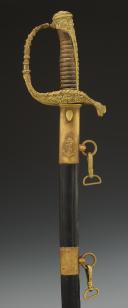 NAVY OFFICER'S SWORD, model 1853 modified 1870, by the swordsmith BACKES ET DELACOURT, Third Republic. 32645