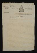 Armée d'Orient, 1801. LETTRE AUTOGRAPHE SIGNÉE DU GÉNÉRAL SILLY AU CITOYEN PRÉFET MARITIME DES CÔTES DE LA MÉDITERRANÉE, Syracuse le 18 brumaire an 10 (9 novembre 1801). 18910-69