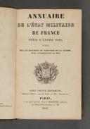 Photo 2 : ANNUAIRE MILITAIRE de France pour l'année 1843.