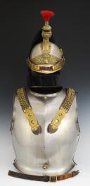 Photo 2 : HELMET AND BREATHER TROUP OF CUIRASSIERS, model 1872 modified 1874, Third Republic. 29156