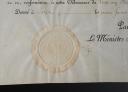 Photo 2 : GOOD CONDUCT CERTIFICATE of Louis Charles Laurent COLIN, BODYGUARD OF MONSIEUR, KING'S HOUSE, Restoration period. 29864