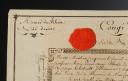 Photo 2 : Armée du Rhin. CITOYEN SILBERMANN THIÉBAULT, Hussard au 7e Régiment Place de Belfort : CONGÉ DE RÉFORME AVEC PENSION (au recto) ET CERTIFICAT DE VISITE MÉDICALE (au verso), 7 messidor an 9 (26 juin 1801). 30295
