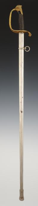 Photo 2 : SABRE D'OFFICIER D'INFANTERIE, type 1855, Troisième République. 33907-1