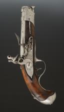 Photo 2 : PISTOLET DEMI-ARÇON DE MARÉCHAUSSÉE, modèle de 1770. Ancienne Monarchie, règne de Louis XVI. 34599