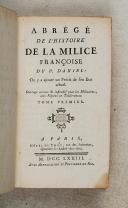 Photo 3 : DANIEL (Le R.P. Gabriel). Abrégé de l'histoire de la milice françoise.