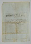 Photo 3 : ABSOLUTE LEAVE FOR René BERNARD, Corporal in the Roll Regiment, Malta, June 15, 1802. 18913-6