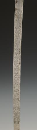 Photo 4 : NAVY OFFICER'S SWORD, model 1853 modified 1870, by the swordsmith BACKES ET DELACOURT, Third Republic. 32645