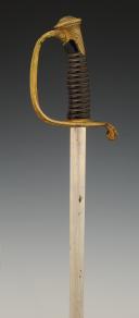 Photo 4 : SABRE D'OFFICIER D'INFANTERIE, type 1855, Troisième République. 33907-1