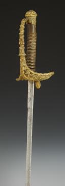 Photo 5 : NAVY OFFICER'S SWORD, model 1853 modified 1870, by the swordsmith BACKES ET DELACOURT, Third Republic. 32645