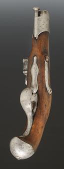 Photo 5 : PISTOLET DEMI-ARÇON DE MARÉCHAUSSÉE, modèle de 1770. Ancienne Monarchie, règne de Louis XVI. 34599