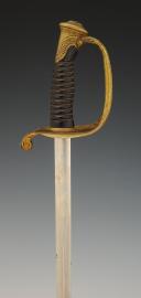 Photo 6 : SABRE D'OFFICIER D'INFANTERIE, type 1855, Troisième République. 33907-1