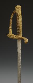 Photo 8 : NAVY OFFICER'S SWORD, model 1853 modified 1870, by the swordsmith BACKES ET DELACOURT, Third Republic. 32645