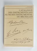 Photo 1 : Catalogue des instruments Sax au Musée Instrumental de Bruxelles 