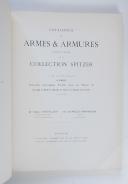 Photo 1 : CATALOGUE DES ARMES & ARMURES, Collection Spitzer.