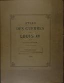 Photo 1 : PAJOL - " Atlas des Guerres sous Louis XV par le comte Pajol " - Paris - 1886