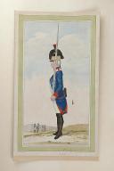 Photo 1 : Nicolas Hoffmann, 2e Régiment de chasseurs à pied au règlement de 1791, 1793.