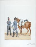 1817. Vétérinaires Maréchaux des Logis. Artillerie, Hussard (4e Régiment - du Nord).