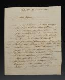 LETTRE AUTOGRAPHE SIGNÉE BRUGUIÈRE ADRESSÉE À SON SUPÉRIEUR LE GÉNÉRAL MONTBRUN, Lilienfeld (Autriche) le 14 mai 1809. 30296