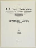 Photo 2 : L'ARMÉE FRANÇAISE Planche N° 33 : "INFANTERIE LÉGÈRE - 1804-1813" par Lucien ROUSSELOT et sa fiche explicative.