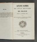 Photo 2 : ANNUAIRE MILITAIRE de France pour l'année 1841. 