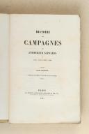 Photo 3 : HISTOIRE des campagnes de l'Empereur Napoléon en 1805-1806 et 1807-1809.