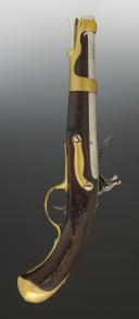 Photo 4 : PISTOLET D'ARÇON POUR LA CAVALERIE ET LES DRAGONS, modèle de 1766. Ancienne Monarchie, règne de Louis XVI. 34600