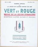 Photo 1 : BRUNON - " VERT & ROUGE " - Revue spéciale  - " La légion en algérie depuis 120 ans " - 1949