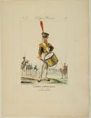 Photo 1 : GENTY : TROUPES RUSSES, PLANCHE 17, TAMBOUR  -  GARDE IMPERIALE, 1815.