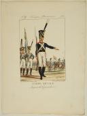Photo 1 : GENTY : PLANCHE 25, SERGENT DES GRENADIERS DE LA GARDE ROYALE, 1815