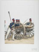 Photo 1 : 1830. Garde Royale. Régiment d'Artillerie.Batterie à Cheval.
