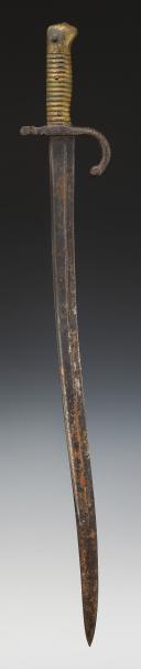 Photo 2 : SABRE BAÏONNETTE CHASSEPOT, modèle 1866, Second Empire. 29163