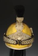Photo 2 : CASQUE D'OFFICIER DE GENDARME À CHEVAL, modèle 1912, Troisième République. 27811-1