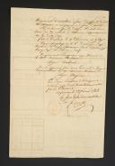 Photo 2 : 3ème Régiment d'artillerie à pied, Place de Toulouse, 1801. MÉMOIRE DE PROPOSITION POUR LA SOLDE DE RETRAITE EN FAVEUR DU TAMBOUR-MAJOR JACOB KIRTEL, né à Koguenem (Bas-Rhin), fait le 10 thermidor an 9 (29 juillet 1801). 18910-71